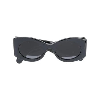 oval-frame sunglasses