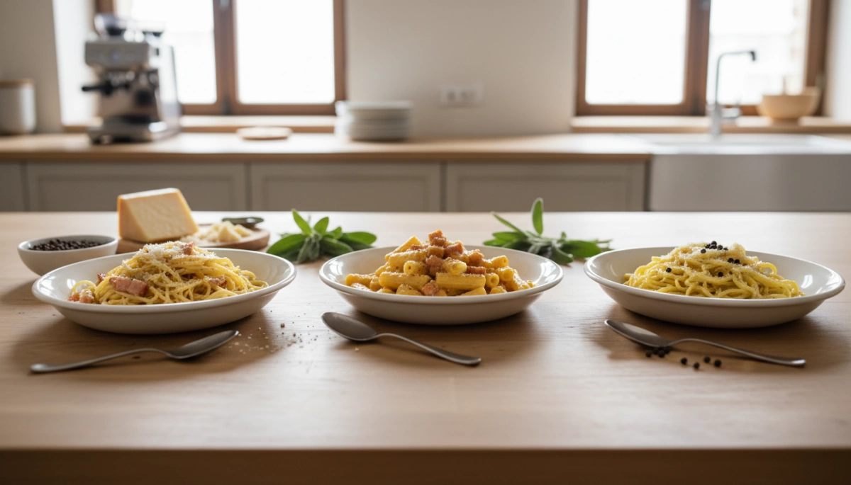 Authentic Italian Pasta Carbonara The Traditional Roman Way Authentic Roman Pasta Carbonara Variations