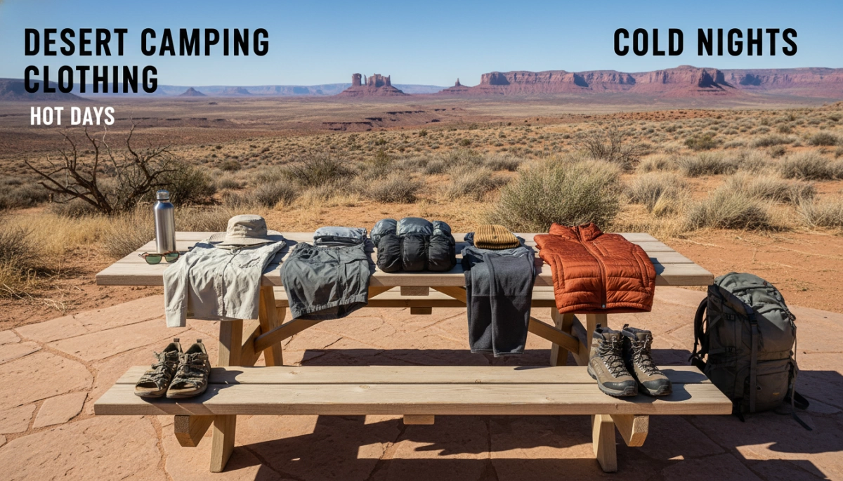 Desert Camping Clothing Hot Days Cold Nights