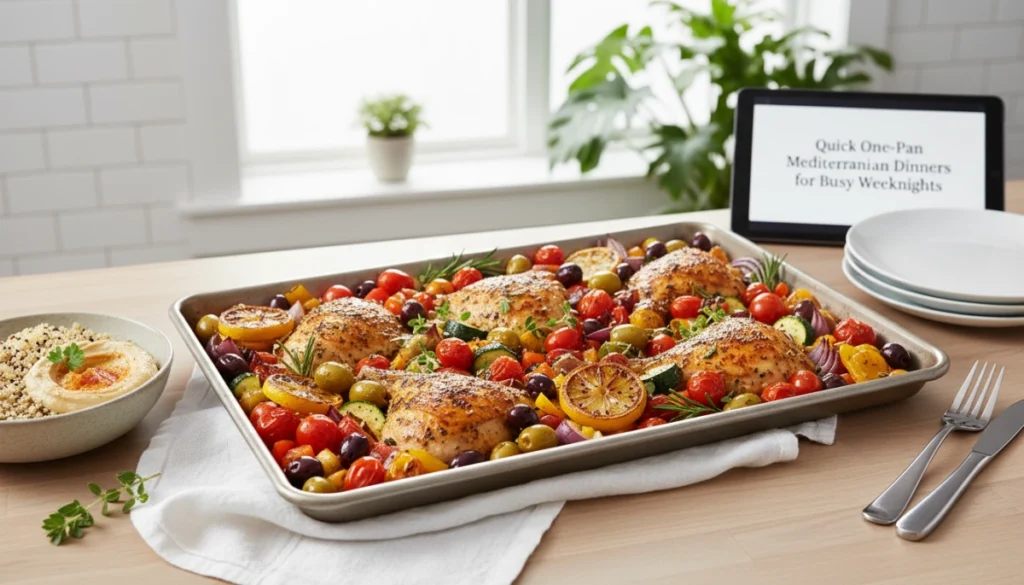 Quick One Pan Mediterranean Dinners for Busy Weeknights quick one pan mediterranean dinners for busy weekn 1