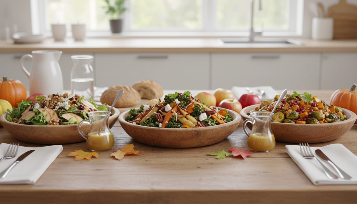 Seasonal Farm to Table Salads with Homemade Vinaigrette Seasonal Farm-to-Table Fall Salads with Vinaigrette