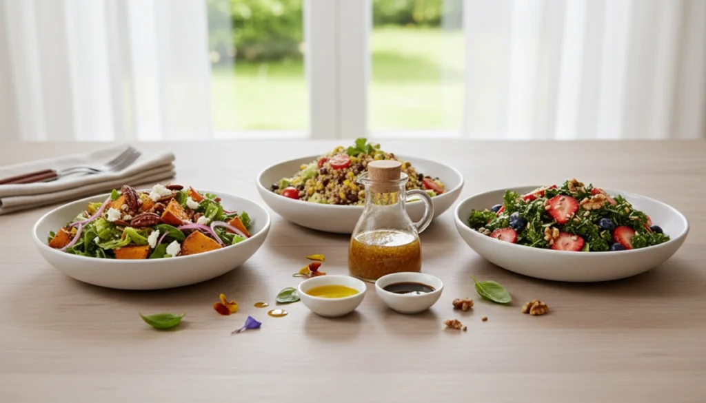 Seasonal Farm to Table Salads with Homemade Vinaigrette seasonal farm to table salads with homemade vinaig 1